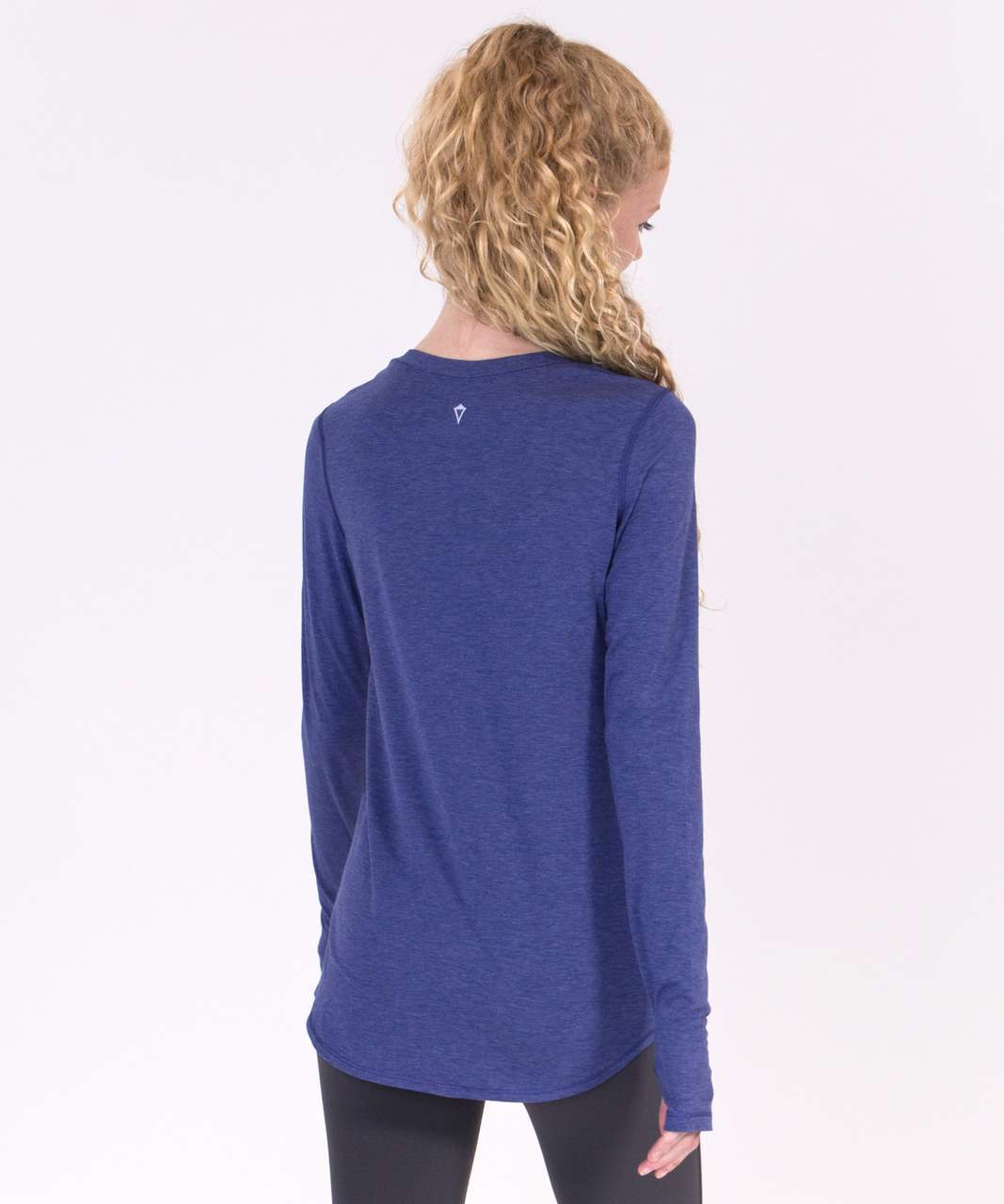 Lululemon Calm To Energy Long Sleeve - Girls - Heathered Pigment Blue - lulu  fanatics