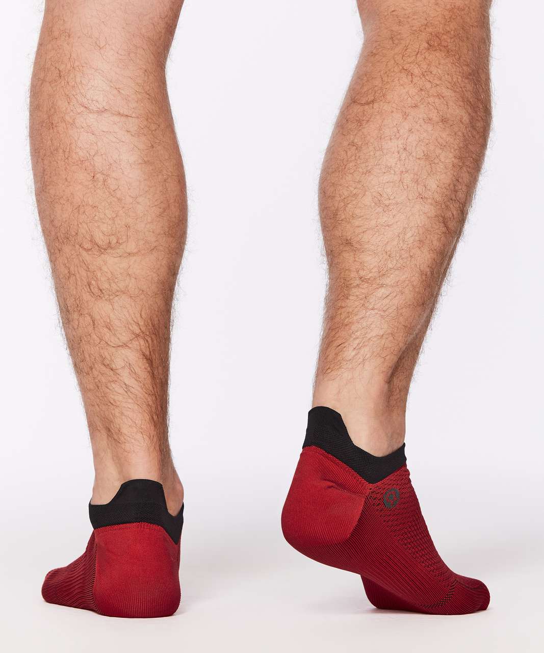 Lululemon Surge Sock *Silver - Varsity Red / Black