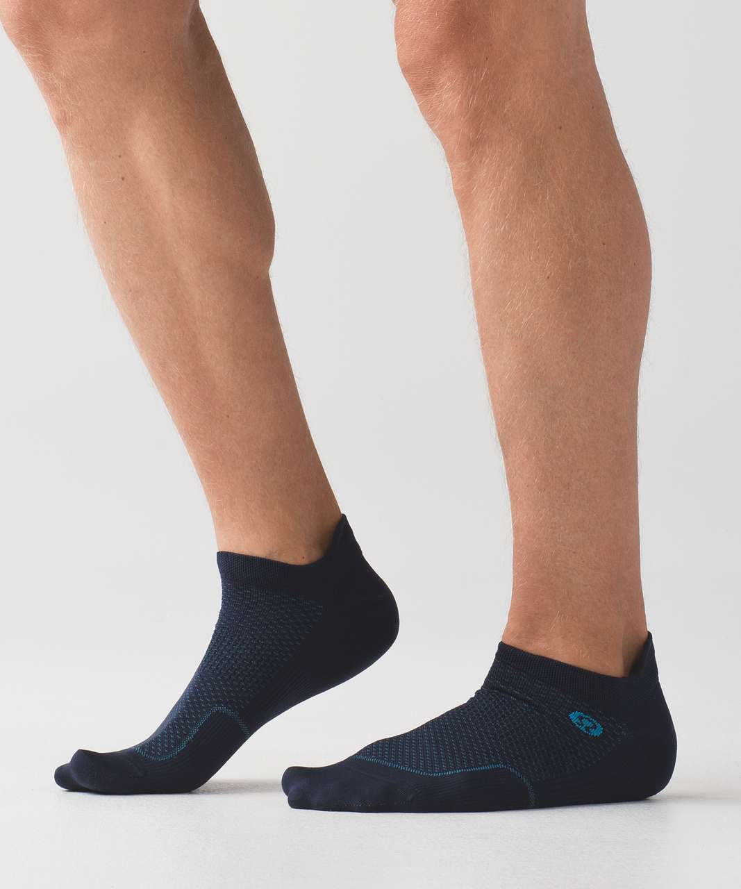 Lululemon Surge Sock *Silver - Nautical Navy / Bomber Blue