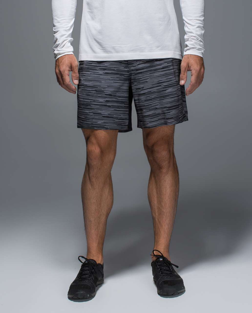 Lululemon Surge Short *6 Updated - Ocean Spray Ice Grey Black - lulu  fanatics