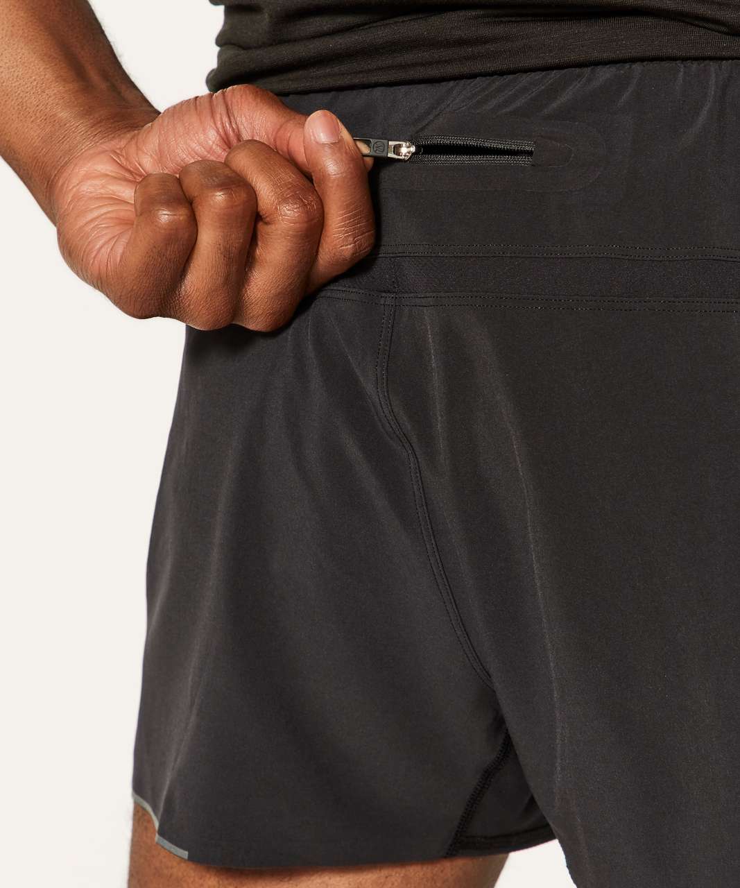 Black Surge 6 running shorts, Lululemon