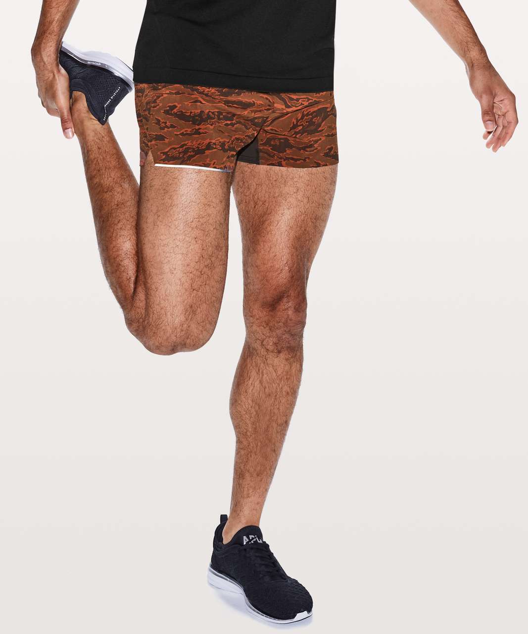 Lululemon Men's Surge Short 6 Lined (Bleached Herringbone Multi, Large) :  : Fashion