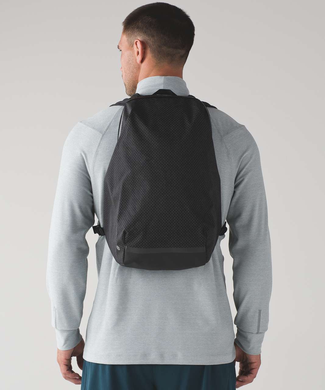 Lululemon Surge Run Backpack *Reflective 15L - Saint James Tweed Black Silver Reflective