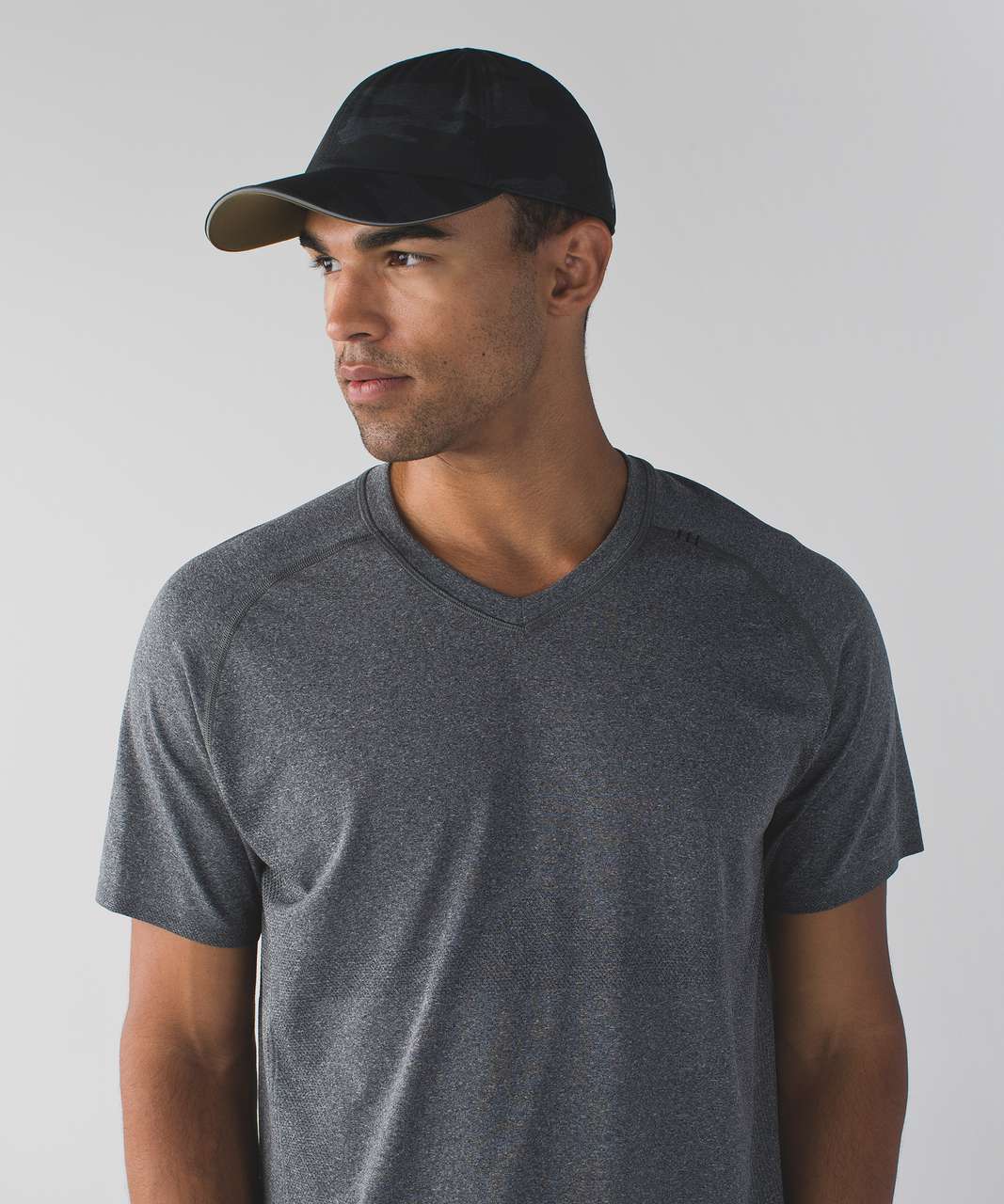 Lululemon Lightspeed Run Hat - Heathered Texture Lotus Camo Black