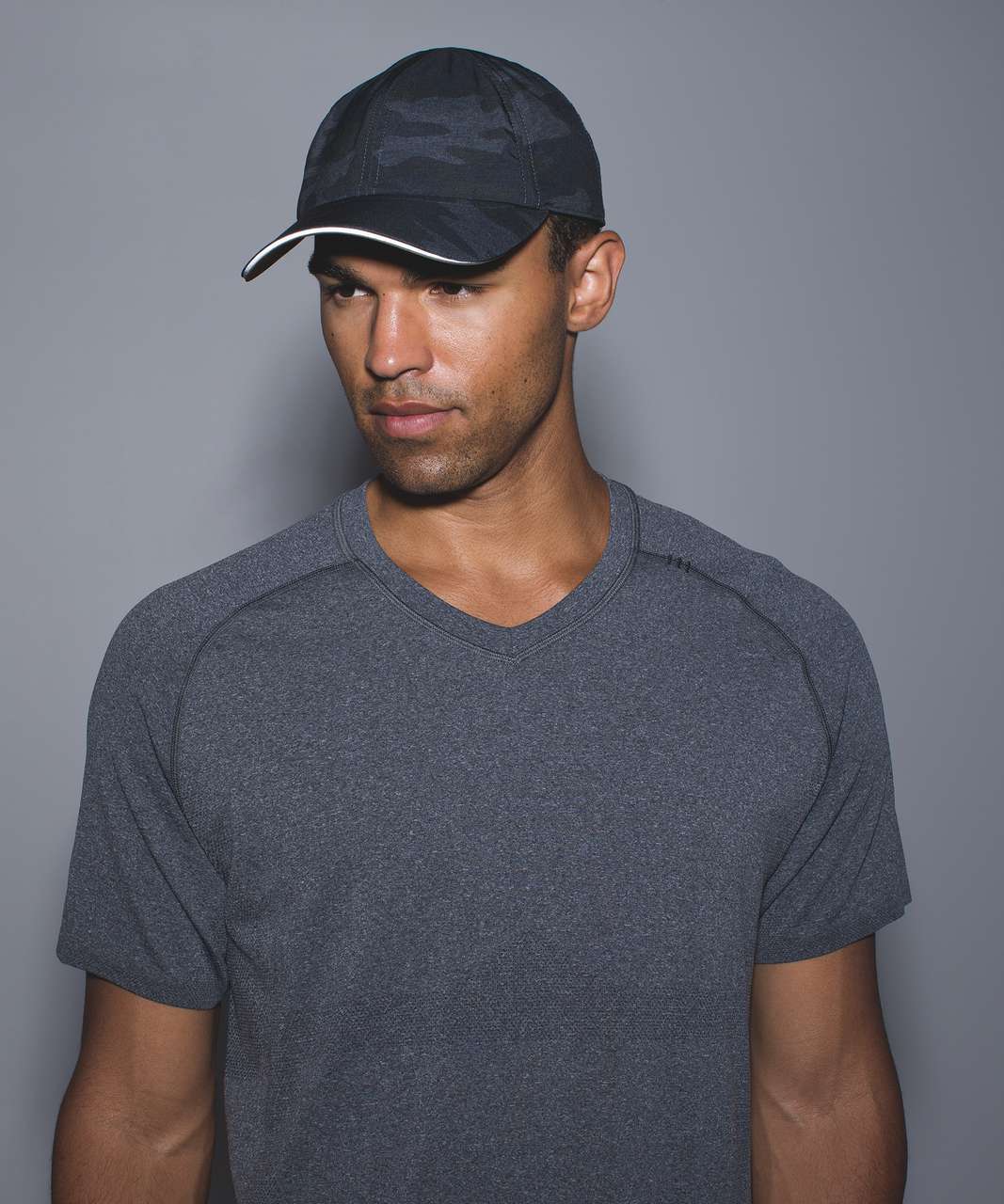 Lululemon Lightspeed Run Hat - Heathered Texture Lotus Camo Black