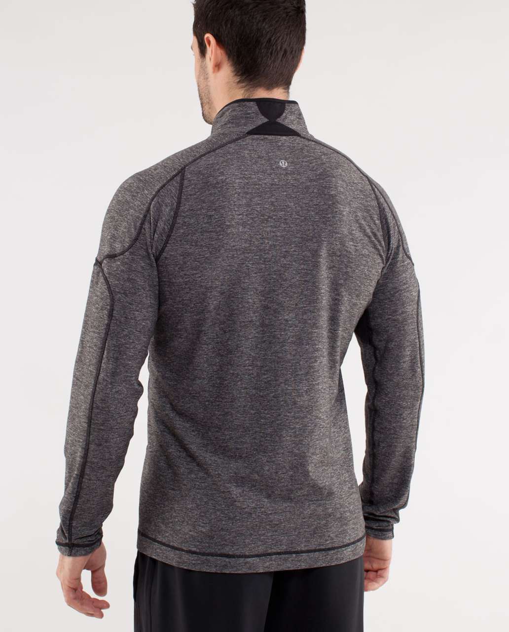 Lululemon Surge Half Zip - Heathered Black - lulu fanatics