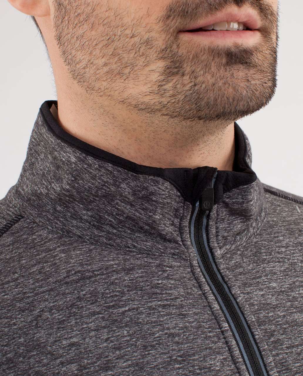 Lululemon Surge Half Zip - Heathered Black