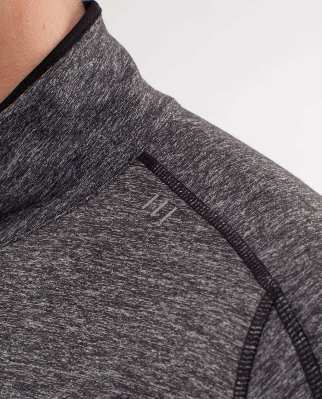 Lululemon Surge Half Zip - Heathered Black