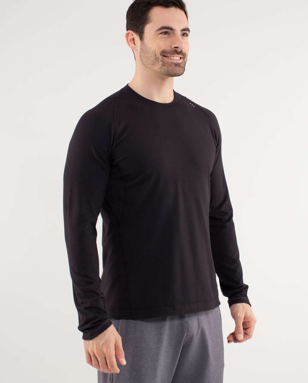 Lululemon Surge Long Sleeve - Black - lulu fanatics