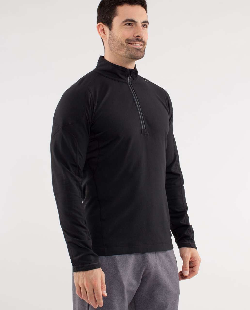 Lululemon Surge Half Zip - Black - lulu fanatics