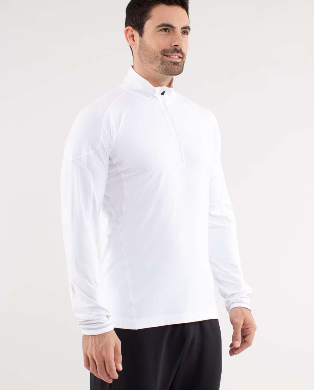 Lululemon Surge Half Zip - White - lulu fanatics