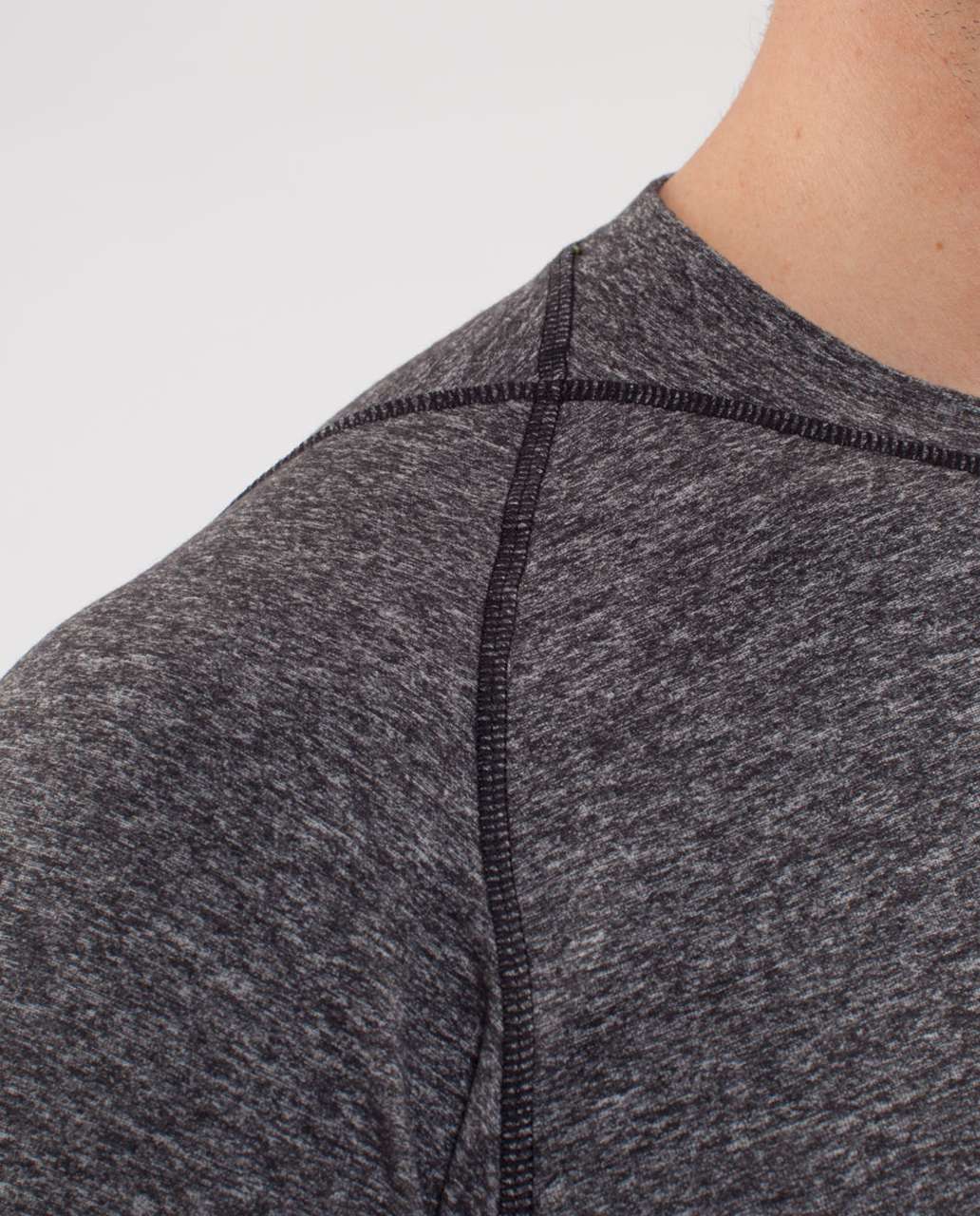 Lululemon Surge Long Sleeve - Heathered Black