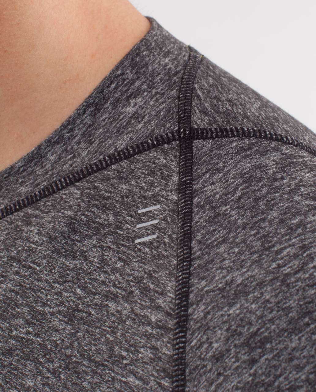 Lululemon Surge Long Sleeve - Heathered Black