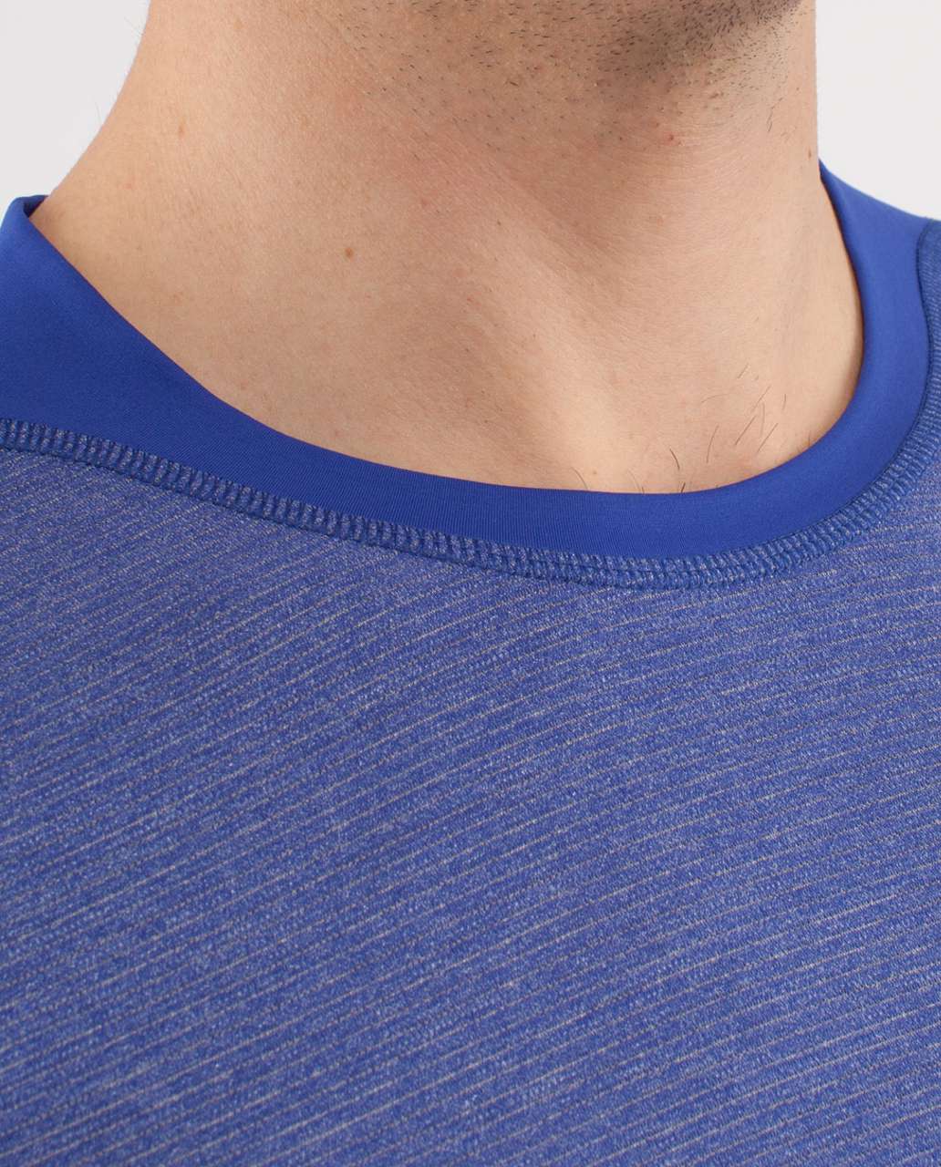 Lululemon Bolt Tech II Short Sleeve - Heathered Sapphire Blue