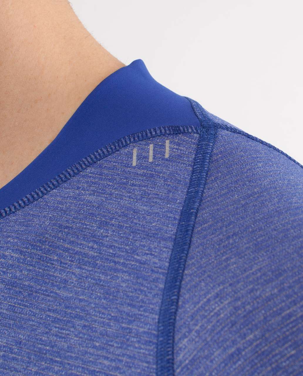 Lululemon Bolt Tech II Short Sleeve - Heathered Sapphire Blue