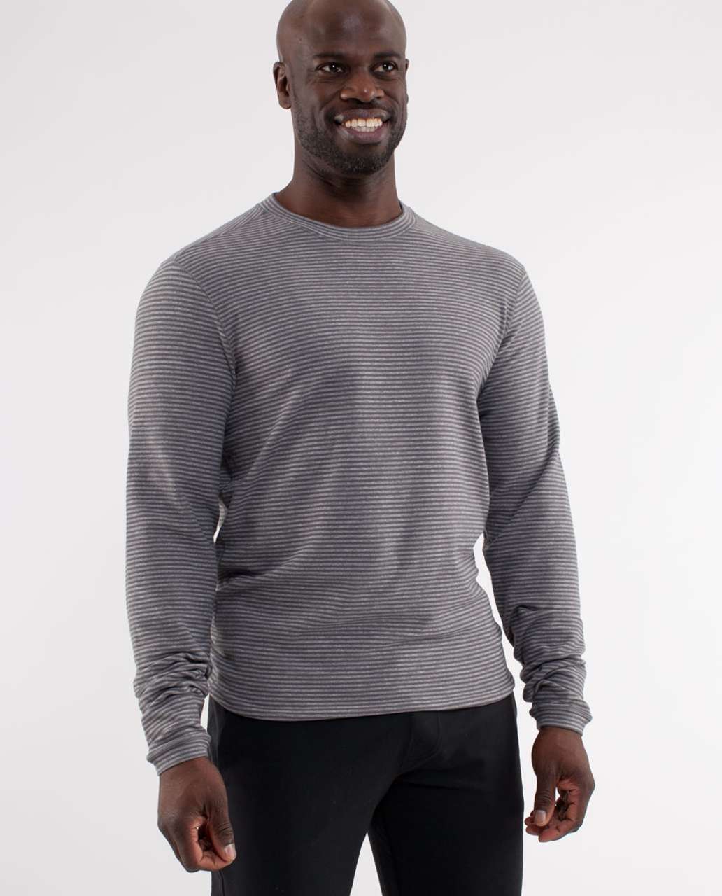 Lululemon Reverse Run Long Sleeve - Dark Slate / Slate