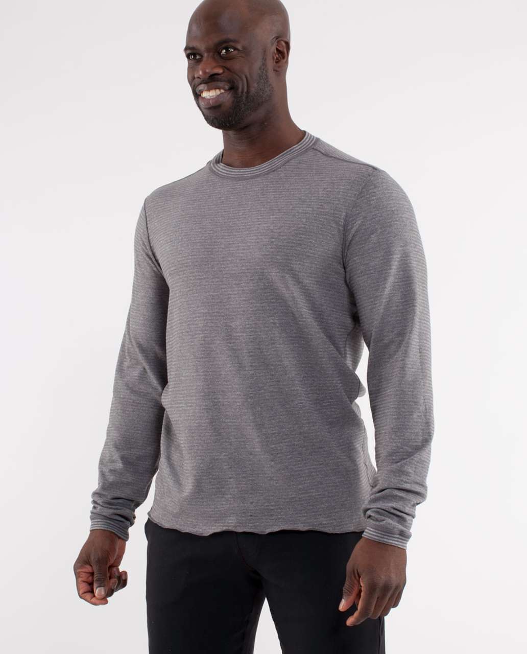 Lululemon Reverse Run Long Sleeve - Dark Slate / Slate