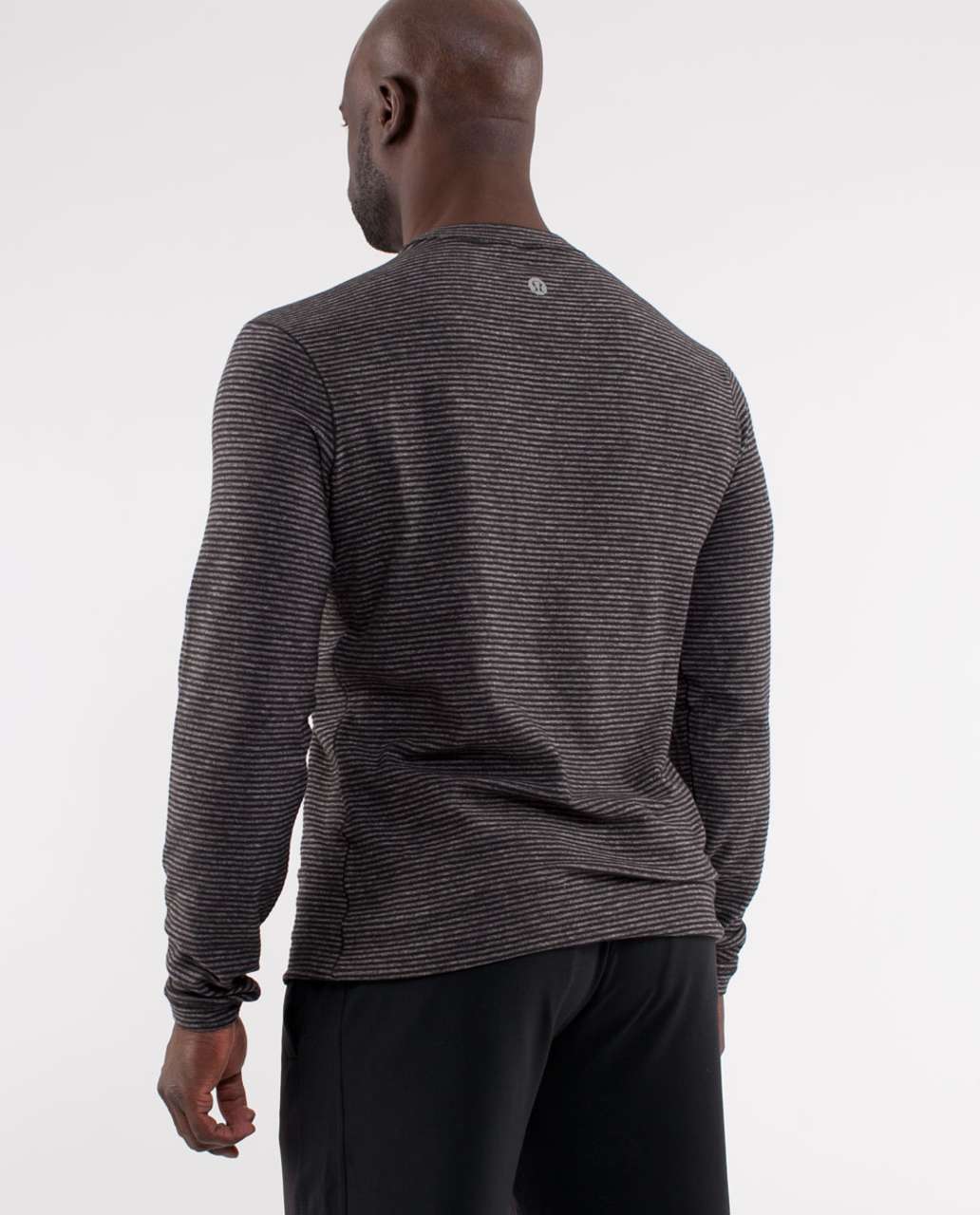 Lululemon Reverse Run Long Sleeve - Black / Soot