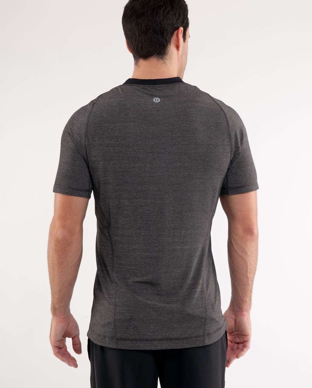 Lululemon Bolt Tech Short Sleeve - Heathered Black