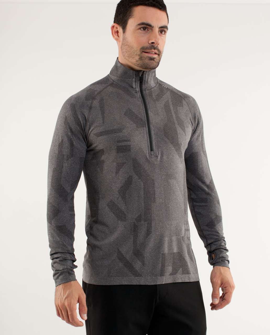 Lululemon Metal Vent Tech Zip *Camo - Black