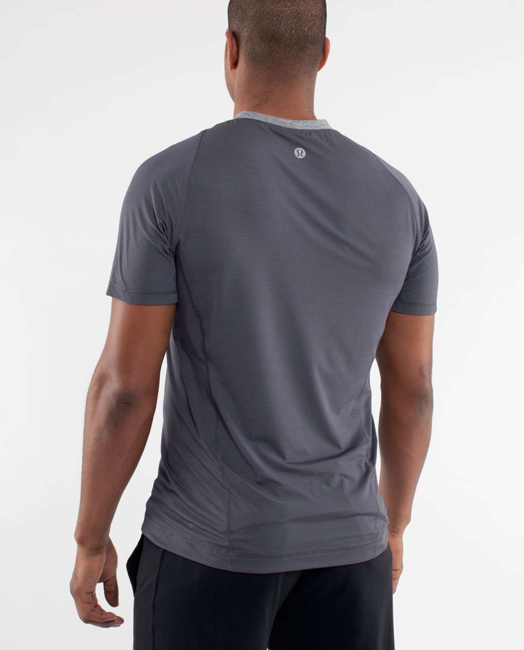 Lululemon Bolt Tech Short Sleeve - Dark Slate / Invisible Branches