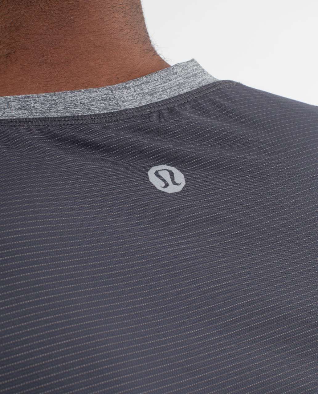 Lululemon Bolt Tech Short Sleeve - Dark Slate / Invisible Branches