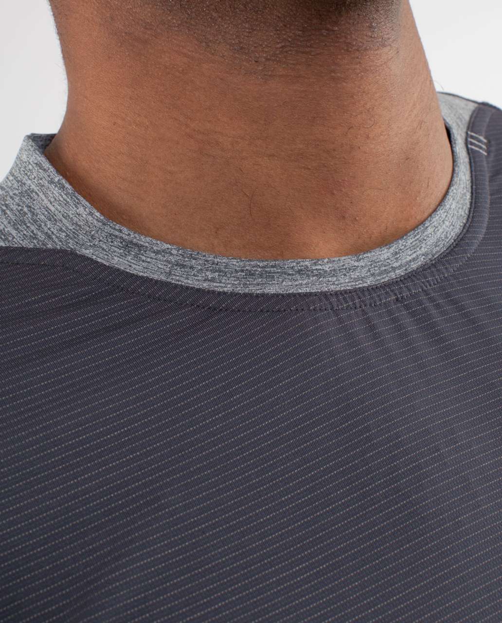 Lululemon Bolt Tech Short Sleeve - Dark Slate / Invisible Branches