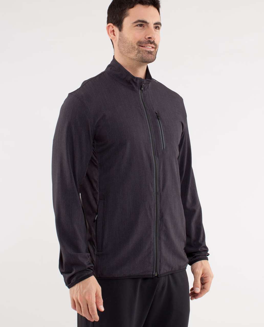 Lululemon Surge Jacket - Heathered Soot - lulu fanatics