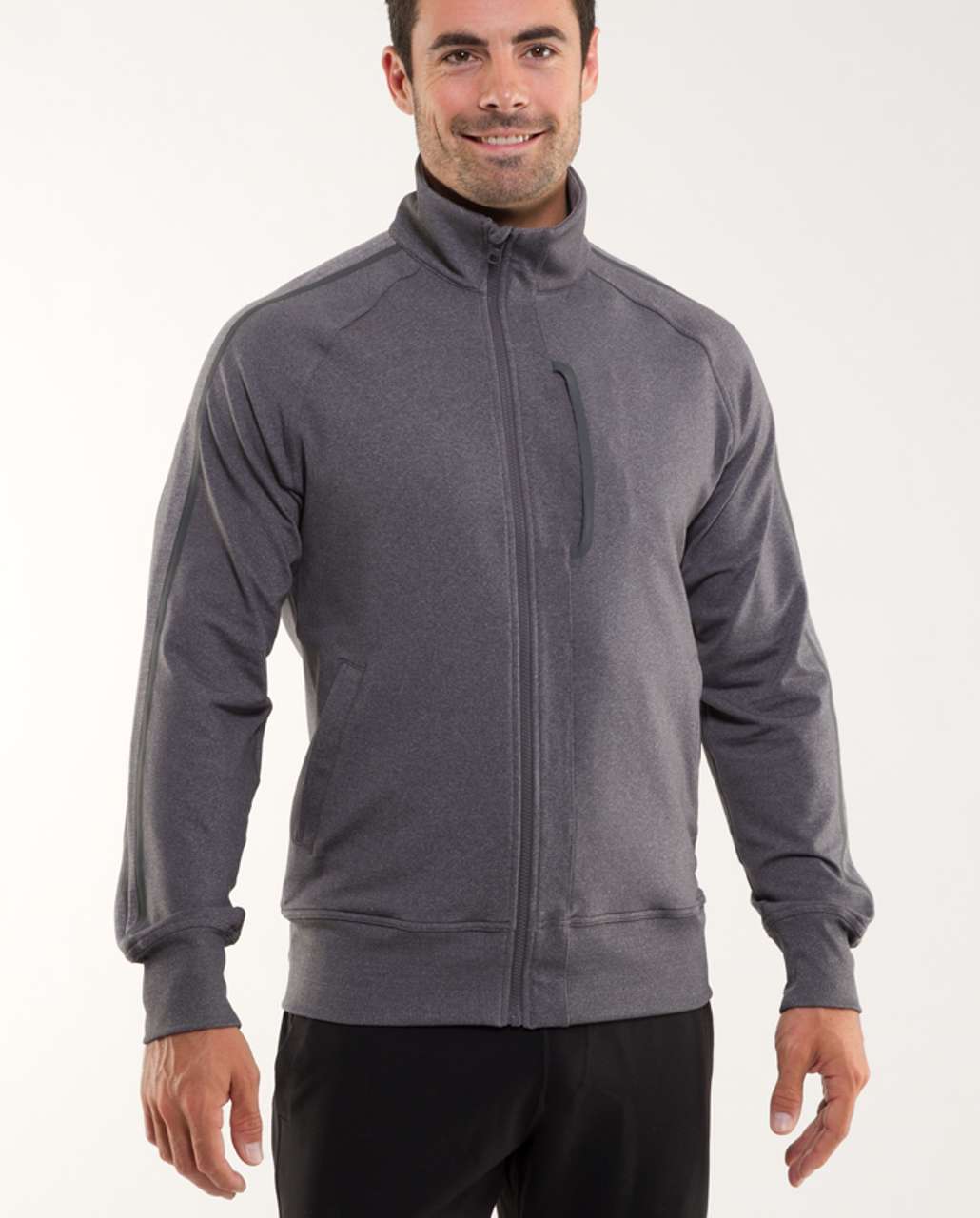 Lululemon Kung Fu Jacket II - Heathered Dark Slate - lulu fanatics