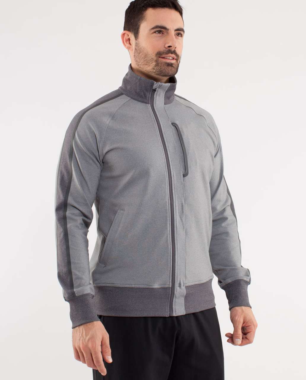 Lululemon Kung Fu Jacket II - Heathered Monument Heathered Dark Slate ...