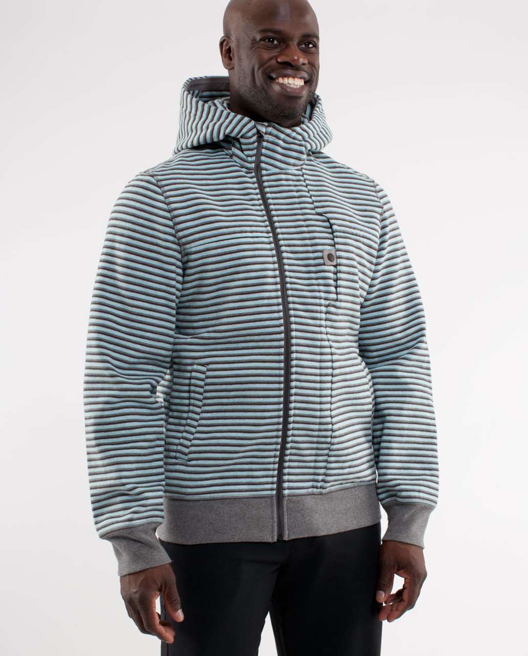 Lululemon West Coast Hoodie *Special Edition - Heathered Silver Spoon Soot Classic Stripe