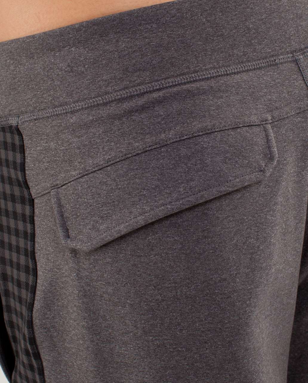 Lululemon Kung Fu Pant (Regular) - Heathered Soot / Big Royal Gingham Soot Black