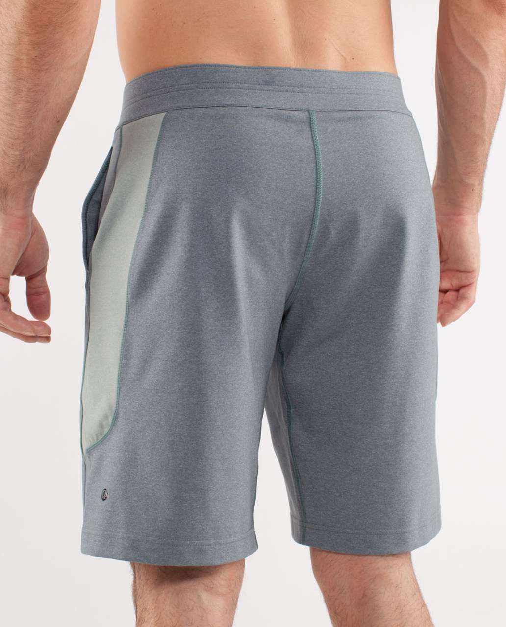 Lululemon Kung Fu Short - Heathered Deep Shore /  Heathered Earl Grey