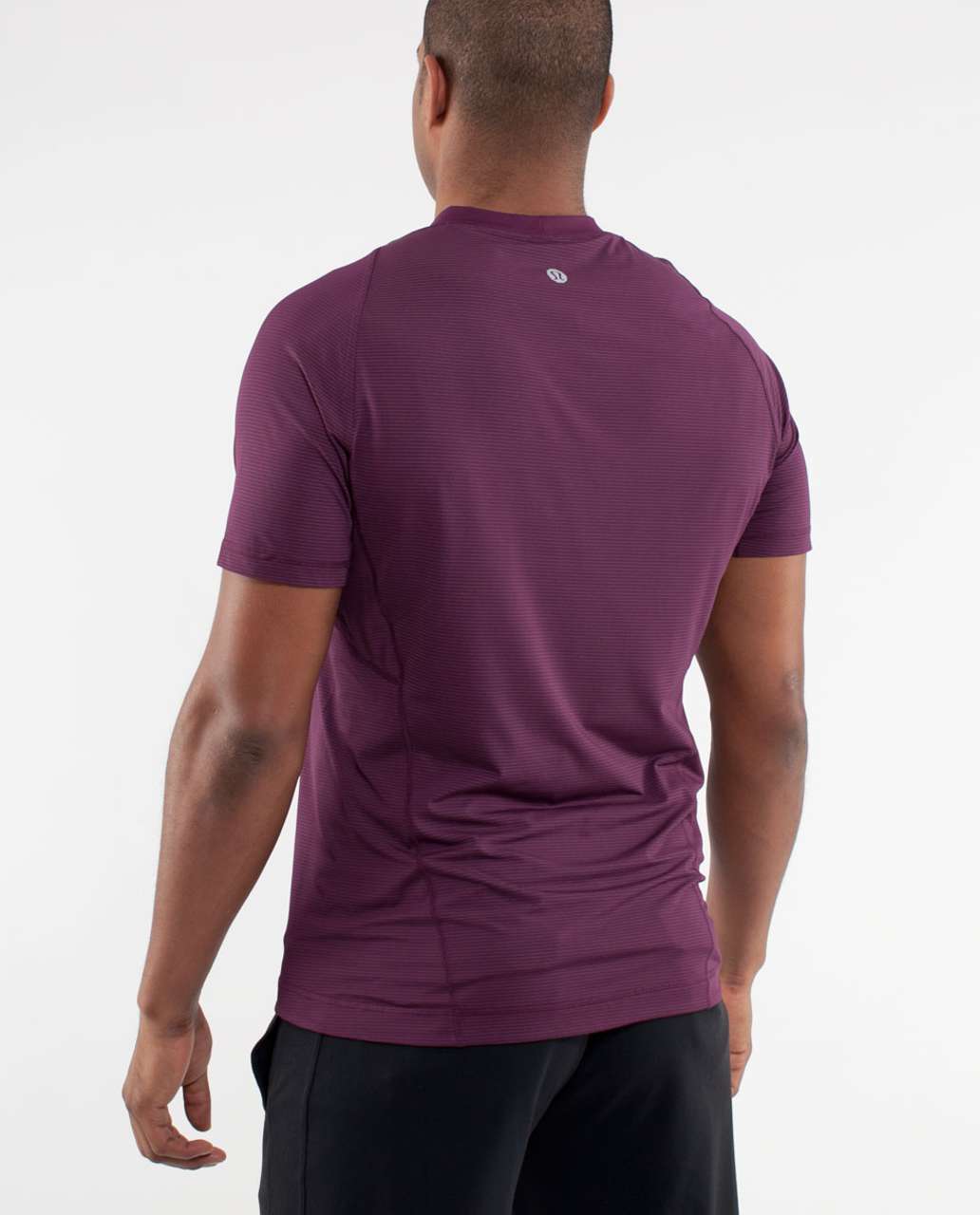 Lululemon Bolt Tech Short Sleeve - Plum / Invisible Branches