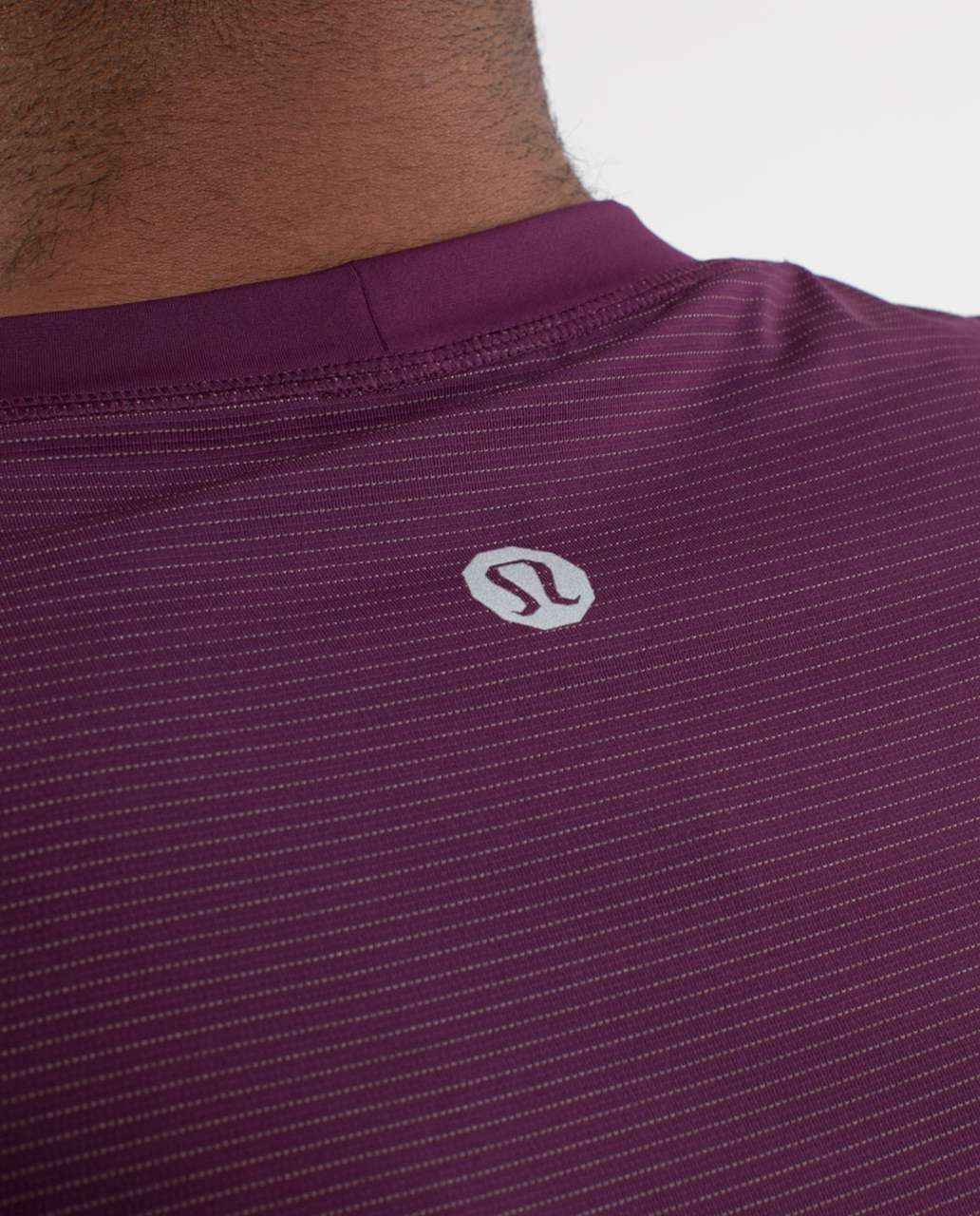 Lululemon Bolt Tech Short Sleeve - Plum / Invisible Branches