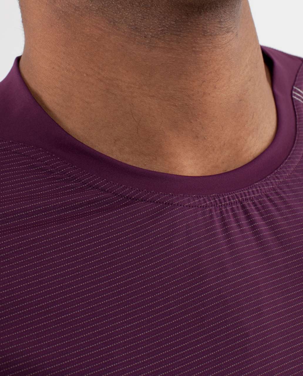 Lululemon Bolt Tech Short Sleeve - Plum / Invisible Branches