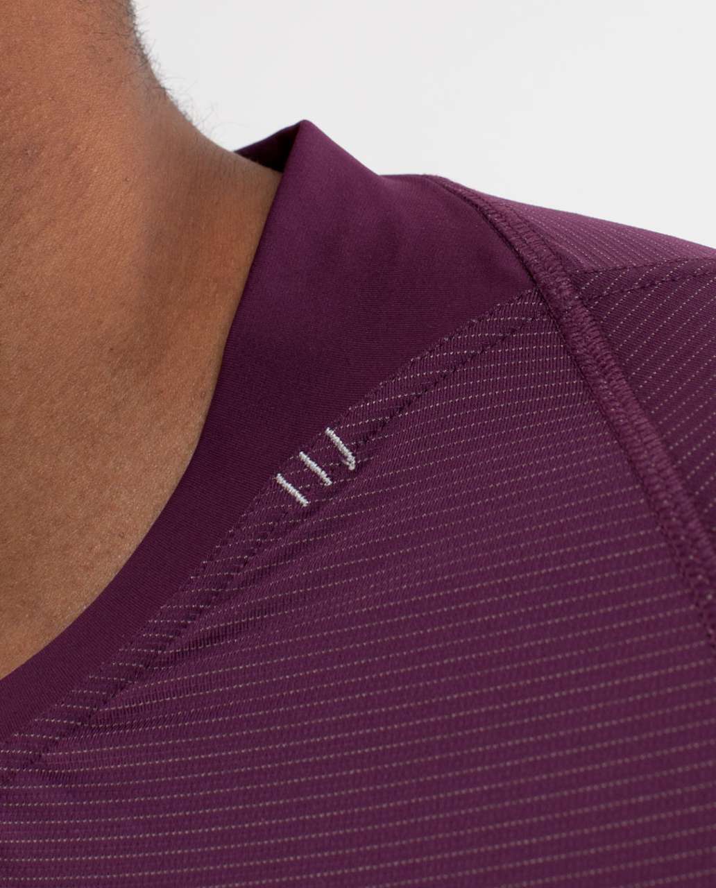 Lululemon Bolt Tech Short Sleeve - Plum / Invisible Branches