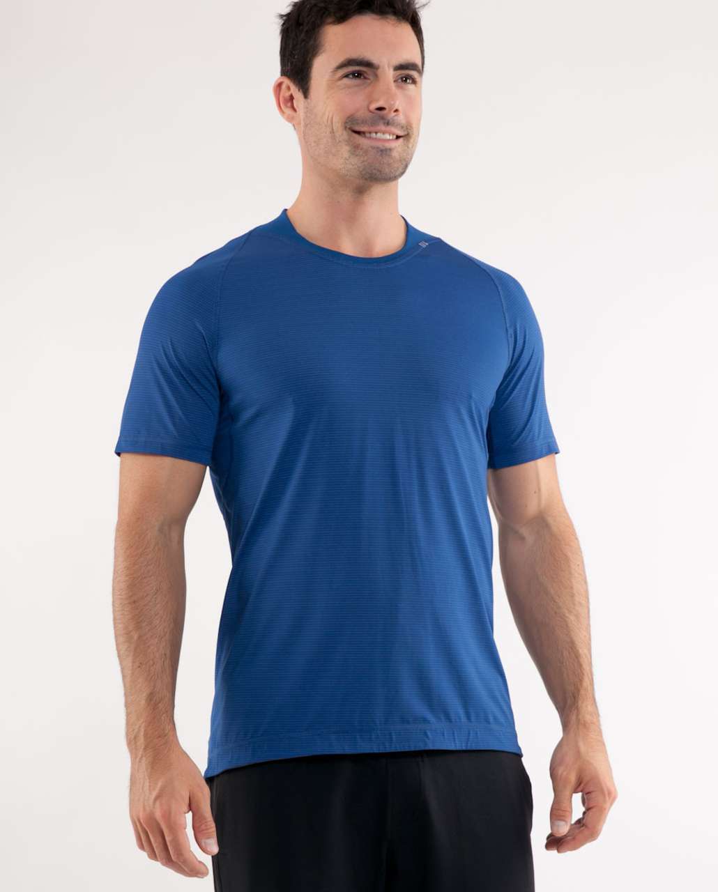 Lululemon Bolt Tech Short Sleeve - Rugged Blue / Invisible Branches