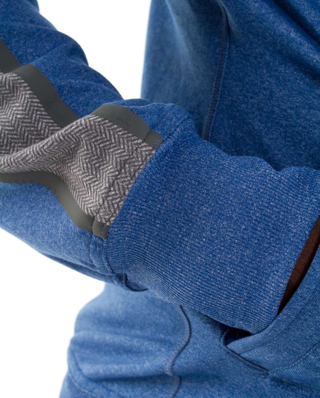 Lululemon Kung Fu Jacket II - Heathered Rugged Blue