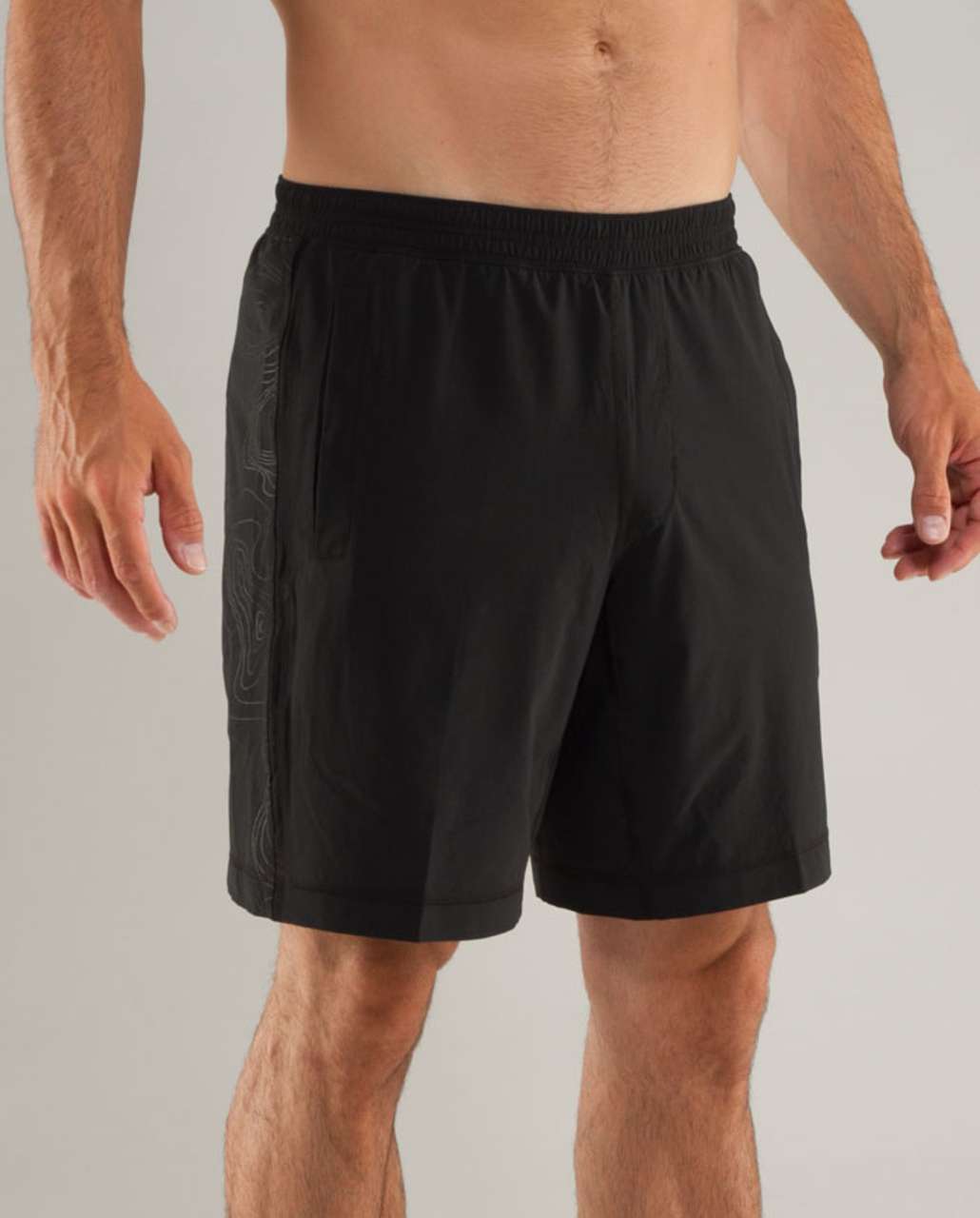 Lululemon Run:  Response Short - Black /  Black Topography