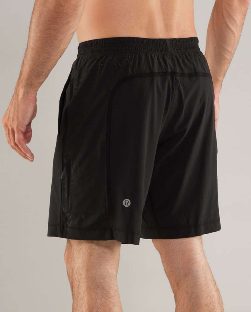 Lululemon Run:  Response Short - Black /  Black Topography