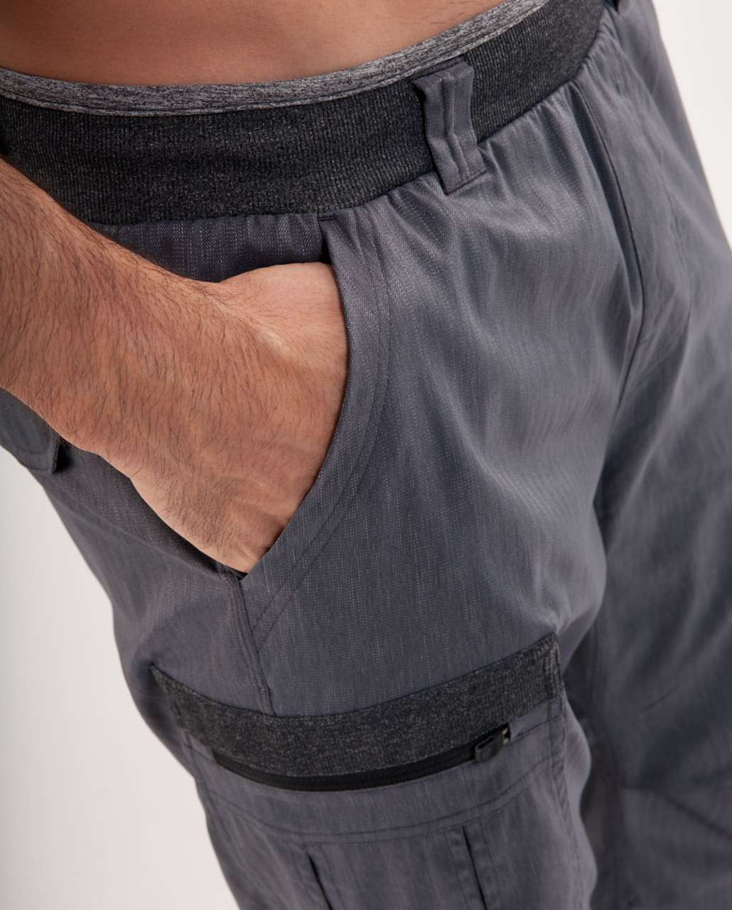 Lululemon Trek Pant - Black Dark Slate Herringbone - lulu fanatics