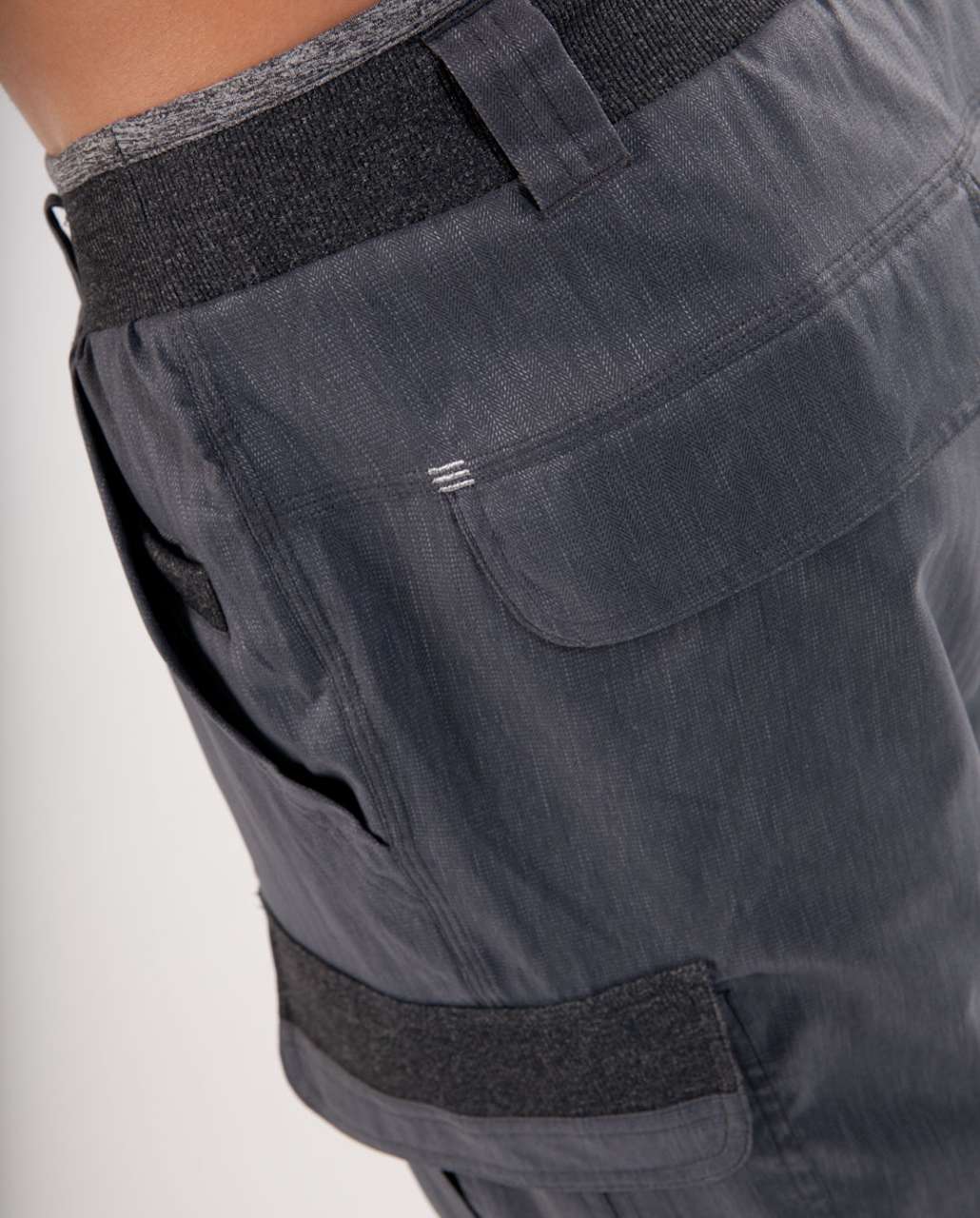 Lululemon Trek Pant *Lined - Black Dark Slate Herringbone