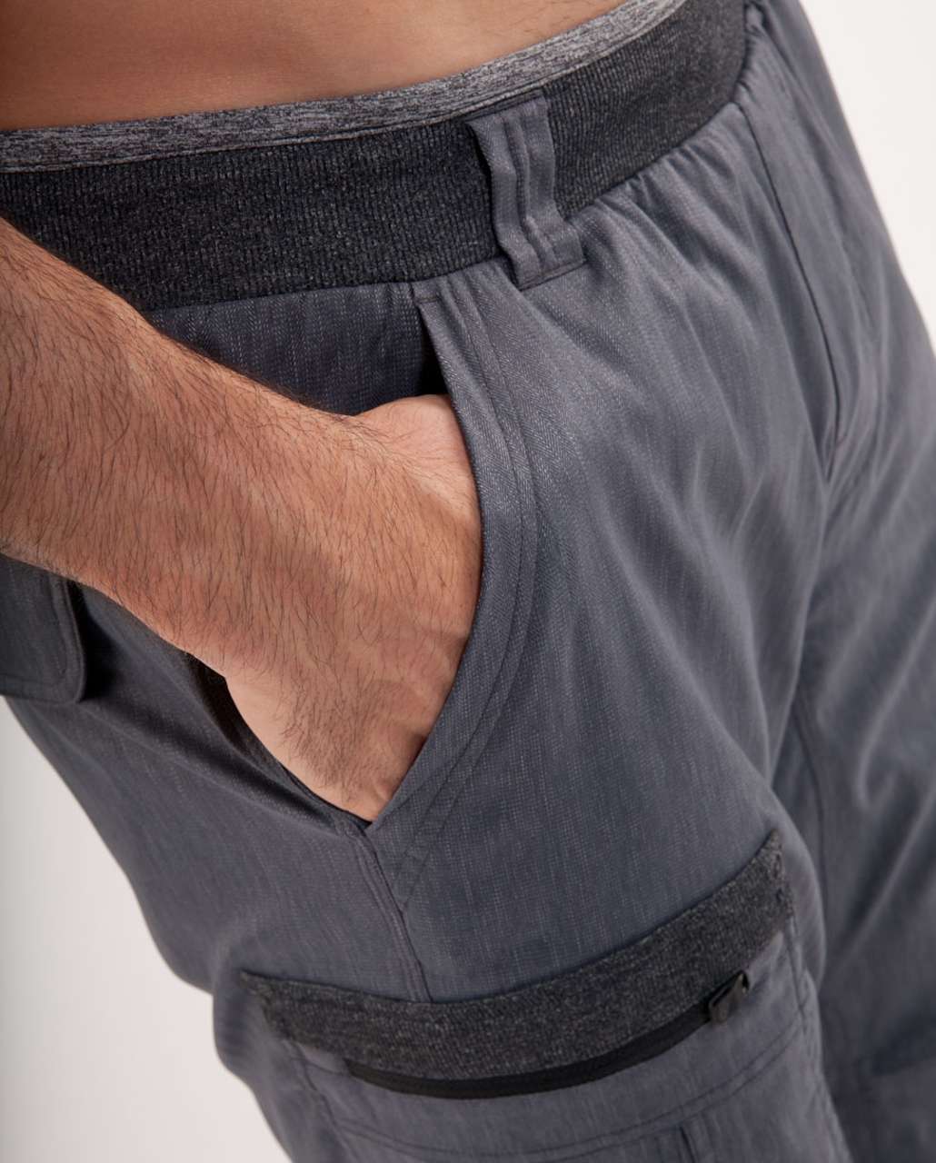 Lululemon Trek Pant *Lined - Black Dark Slate Herringbone