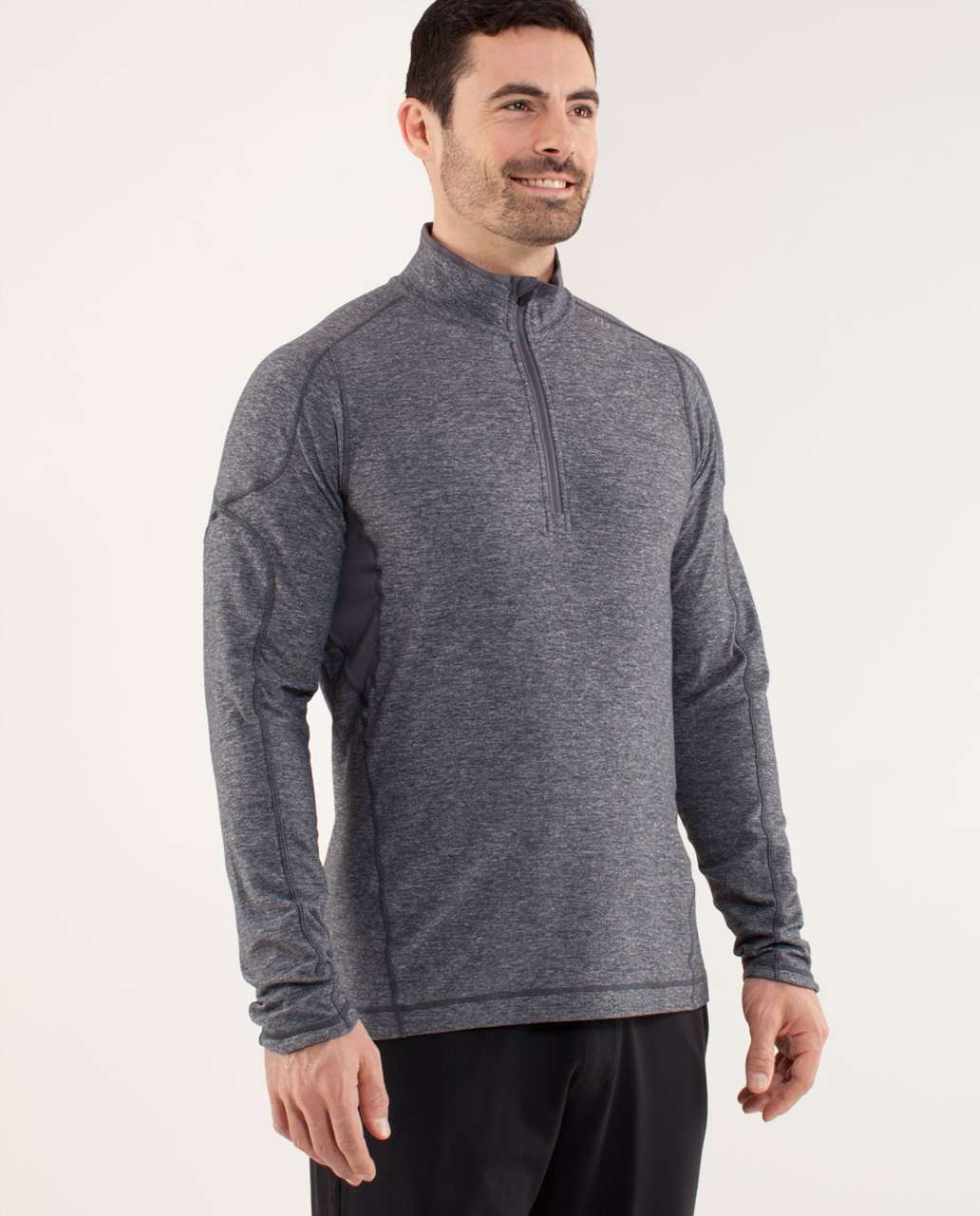 Lululemon Stratum Pullover Hoodie - Heathered Cable / Black - lulu fanatics