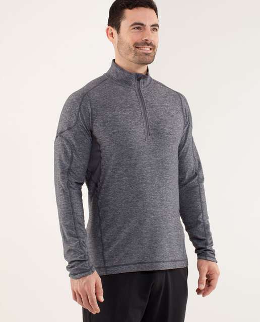 Lululemon Surge Warm Half-zip - Heathered Sea Salt