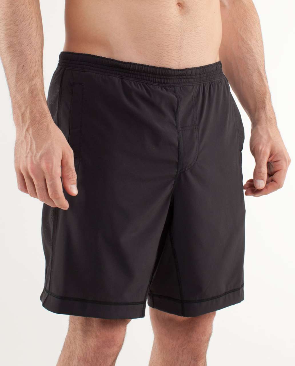 Lululemon Run:  Response Short - Black / Check This Dot / Big Royal Gingham Caspian Blue Kayak Blue