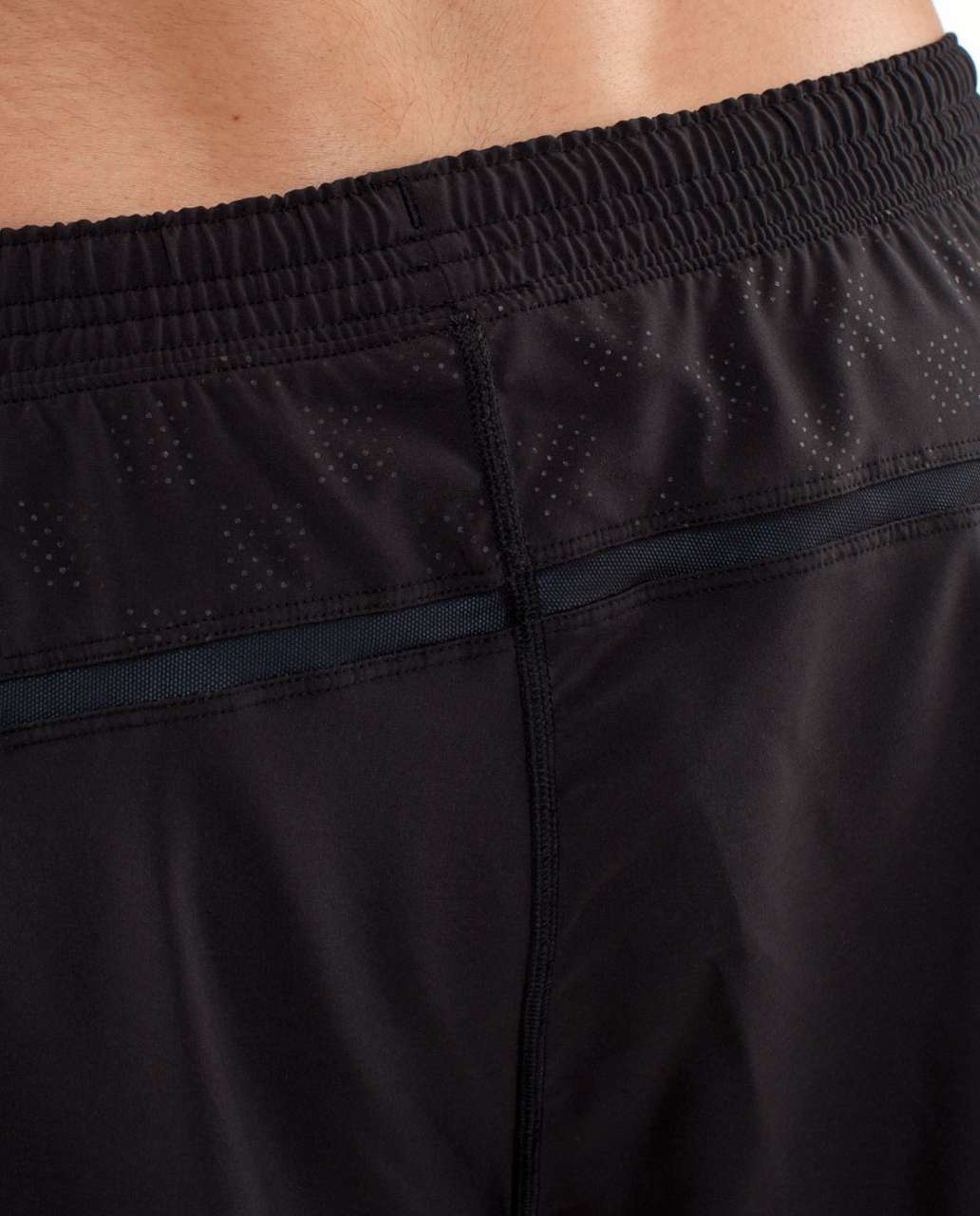 Lululemon Run:  Response Short - Black / Check This Dot / Big Royal Gingham Caspian Blue Kayak Blue