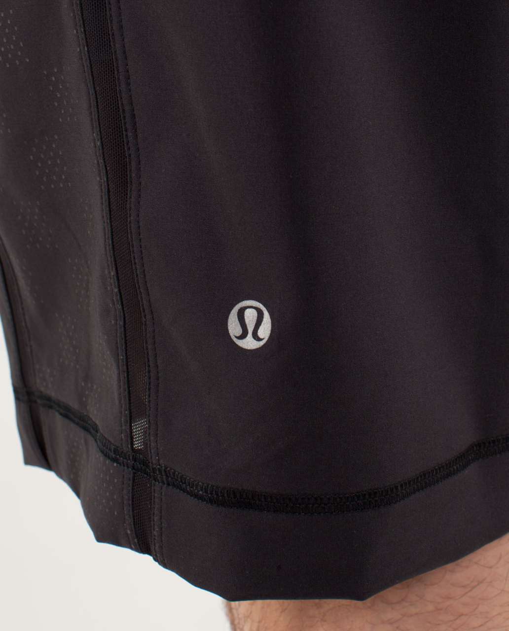 Lululemon Run:  Response Short - Black / Check This Dot / Big Royal Gingham Caspian Blue Kayak Blue