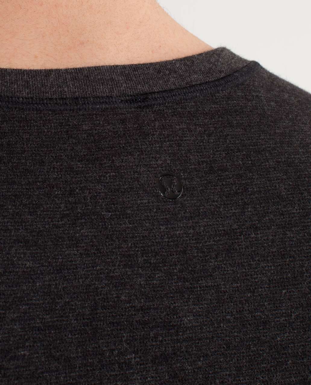 Lululemon Binary Crew - Black Heathered Soot Microstripe / Heathered Soot